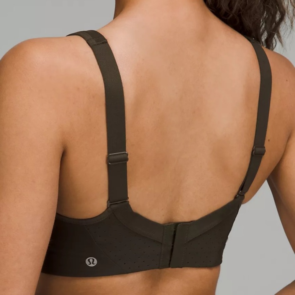 Lululemon athletica run times bra 34DDD NWT sports fitness workout dark olive - Picture 2 of 6
